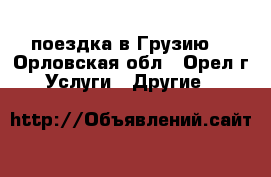 поездка в Грузию  - Орловская обл., Орел г. Услуги » Другие   